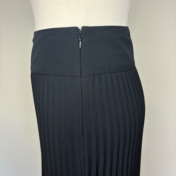 Express Midi Skirt Micro Pleated Sz 3/4 Black Career Office Vintage Y2K Classic - Picture 6 of 17